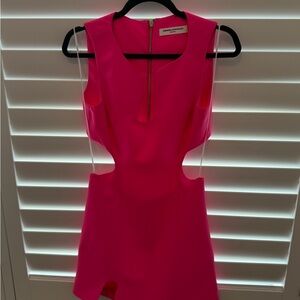 Amanda Uprichard Hot Pink Puzzle Dress